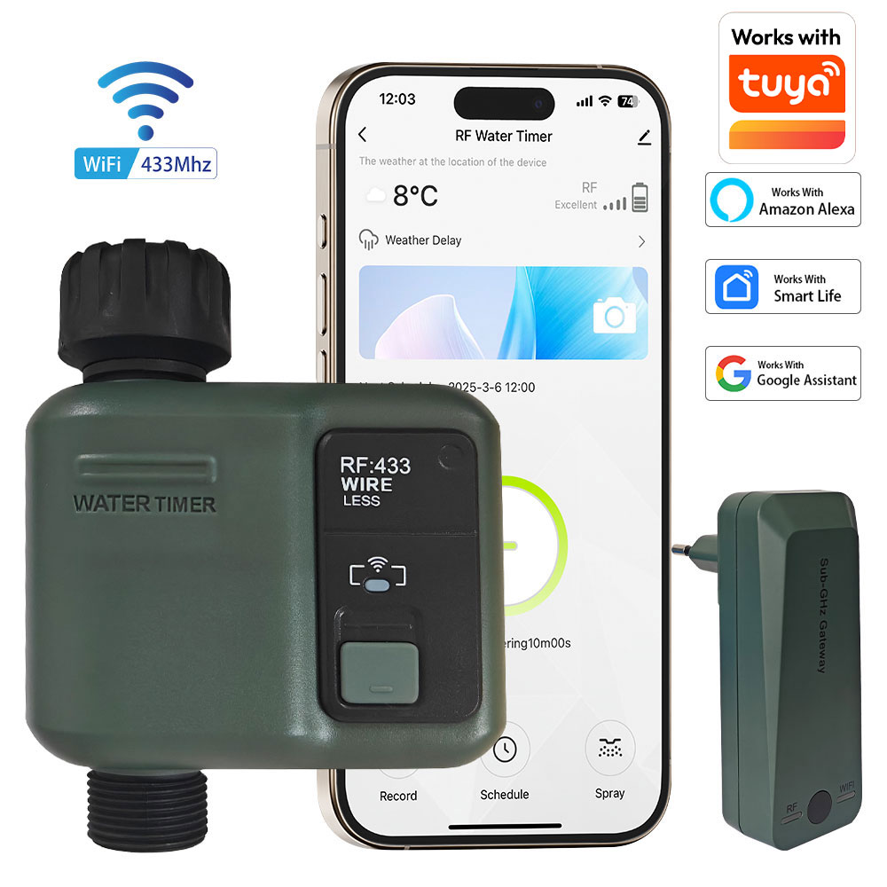 Smart Garden Sphagnum Moss - Timer Penyiraman Taman Pintar WIFI, Katup