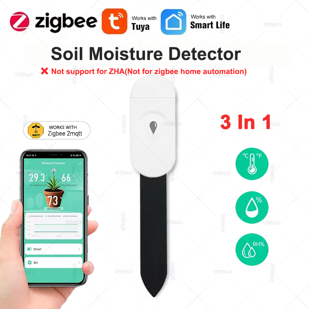 Smart Garden Zigbee - Tuya Zigbee 3.0 Penguji Kelembapan Tanah