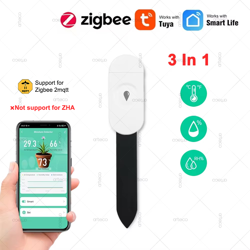 Smart Garden Zigbee - Tuya Zigbee Detektor Kelembapan Suhu Kelembaban