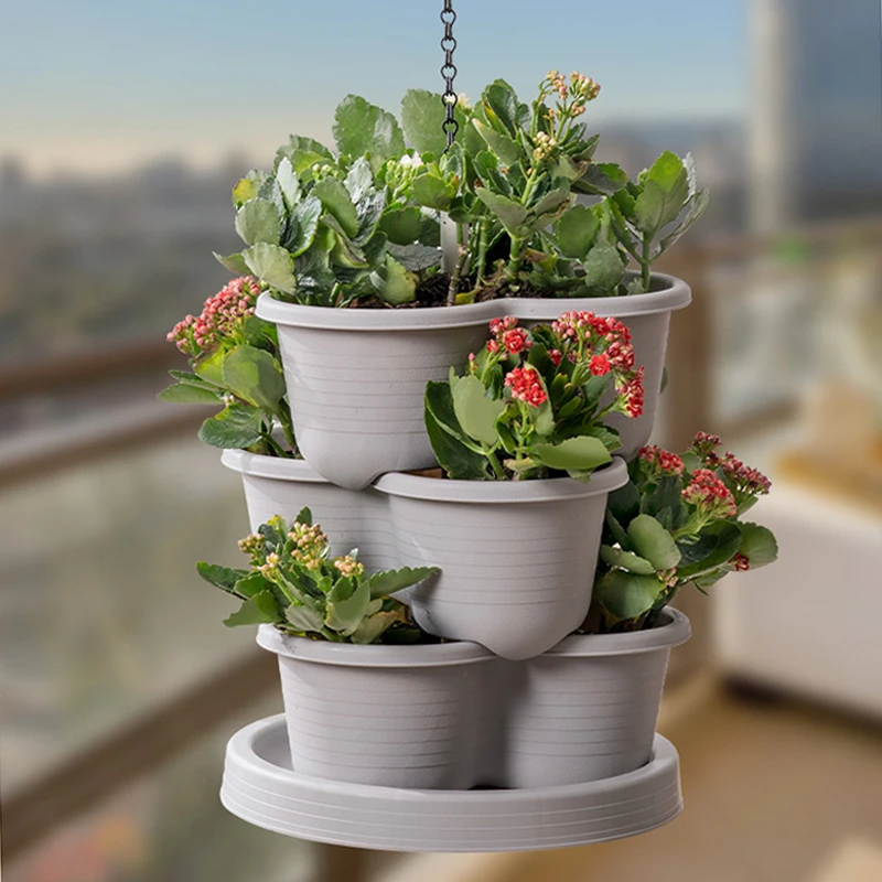 Pot Tanaman Stroberi Plastik B - Vertical Planter Tower ulasan dan harga