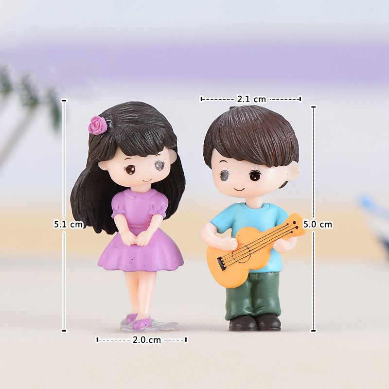Figur Miniatur Pasangan Gitar, - Smart Garden Mini ulasan dan harga