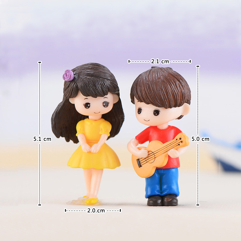 Figur Miniatur Pasangan Gitar, - Smart Garden Mini ulasan dan harga