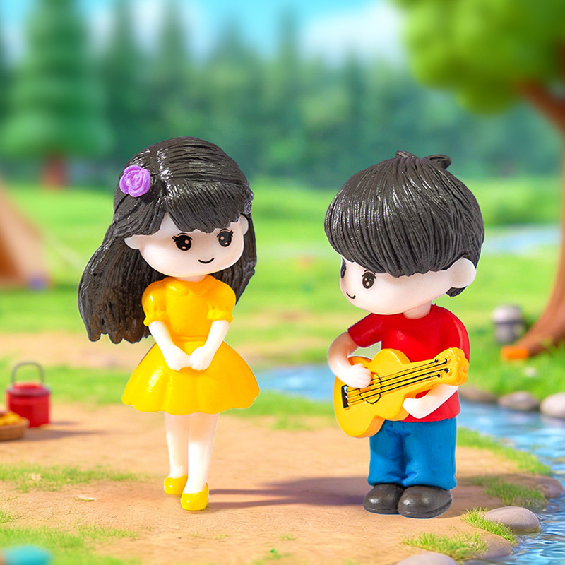 Figur Miniatur Pasangan Gitar, - Smart Garden Mini ulasan dan harga