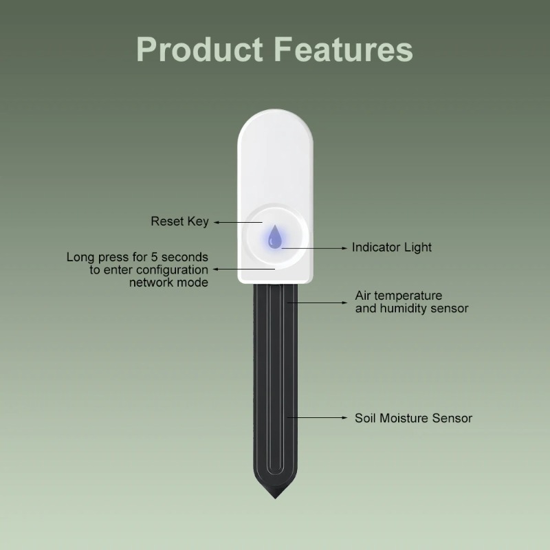 Sensor Kelembapan Tanah Pintar - Smart Garden Zigbee ulasan dan harga