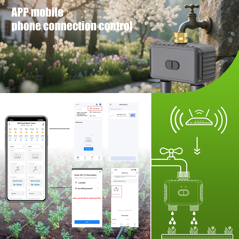Tuya WiFi Pengatur Waktu Air P - Smart Garden Sphagnum Moss ulasan dan harga