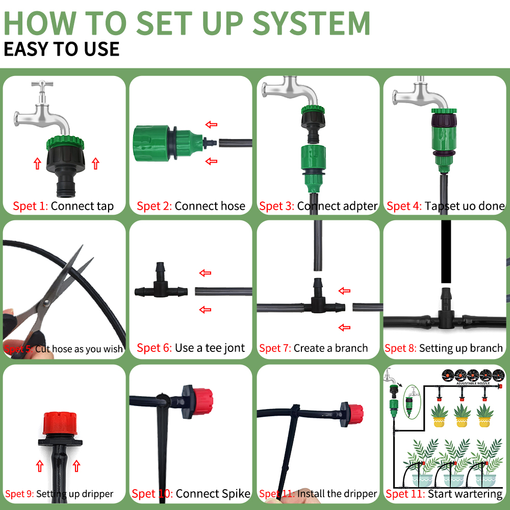 Sistem irigasi tetes mikro por - Smart Garden Sensors ulasan dan harga