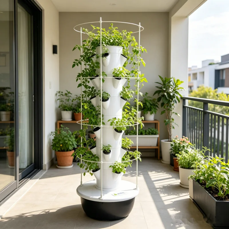 Penanam Sayuran Aeroponik Hidr - Vertical Planter Tower ulasan dan harga