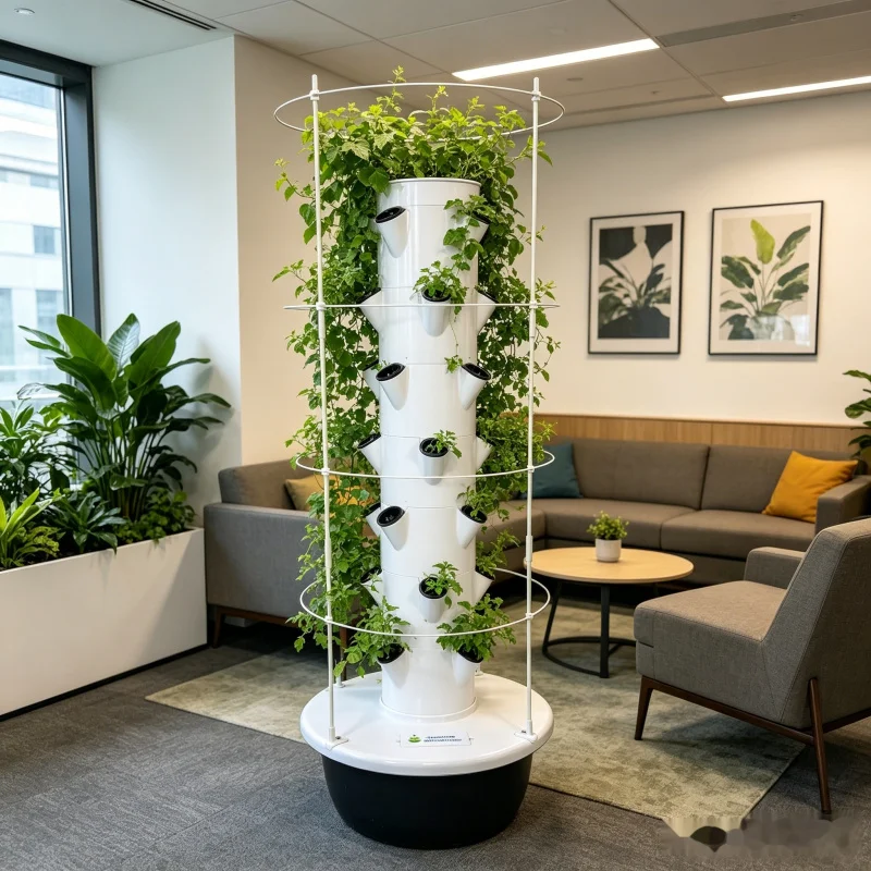 Penanam Sayuran Aeroponik Hidr - Vertical Planter Tower ulasan dan harga
