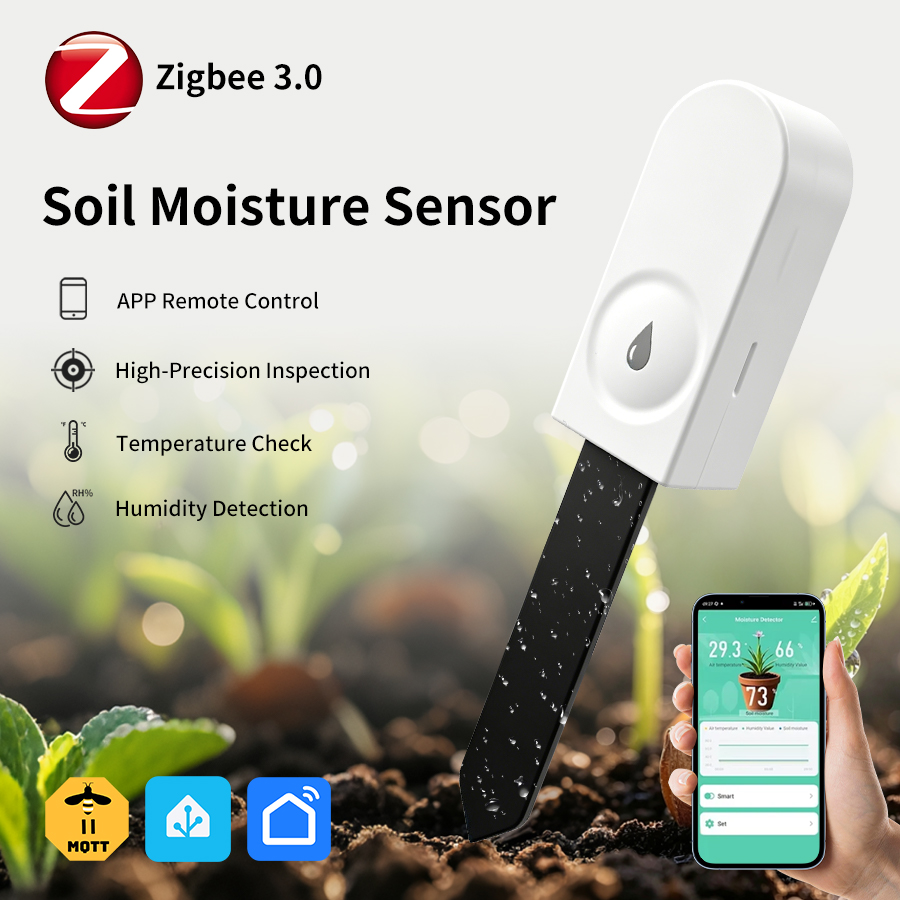 Sensor Kelembaban Tanah Tuya Z - Smart Garden Zigbee ulasan dan harga