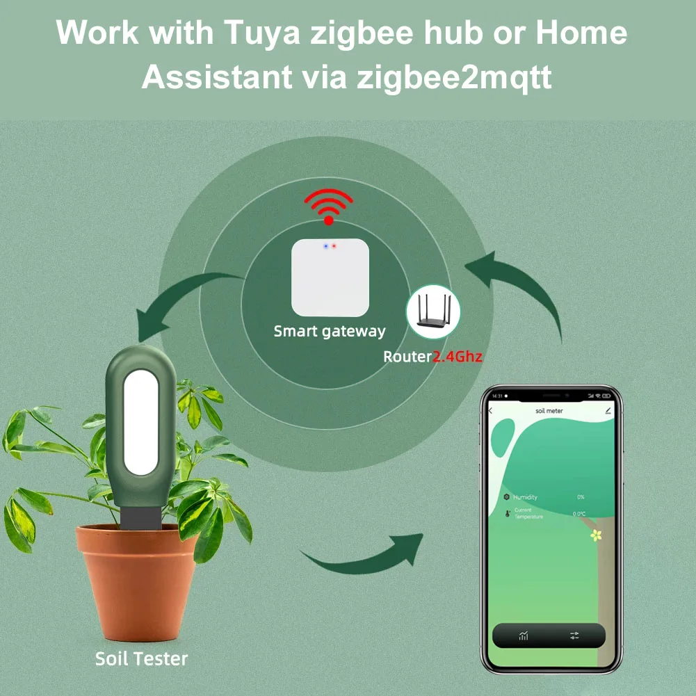 Alat Uji Tanah Zigbee Pintar,  - Smart Garden Zigbee ulasan dan harga