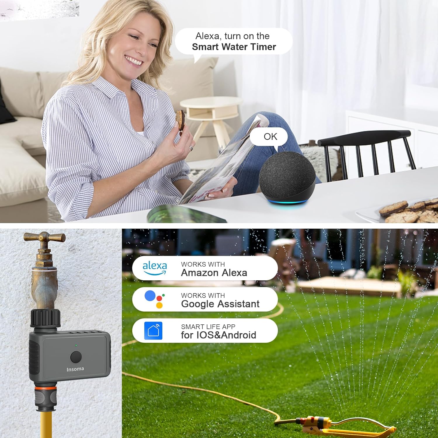Insoma pengatur waktu air otom - Smart Garden Sphagnum Moss ulasan dan harga