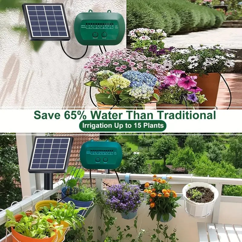 Kit irigasi cerdas tenaga sury - Smart Garden Water ulasan dan harga