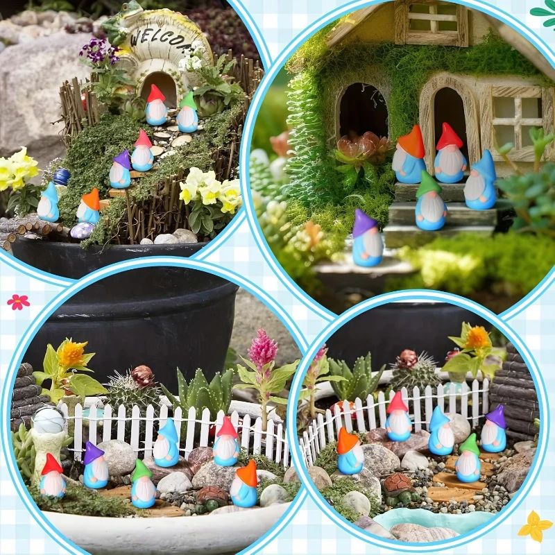 10/20/40/100 Buah Patung Gnome - Smart Garden Mini ulasan dan harga