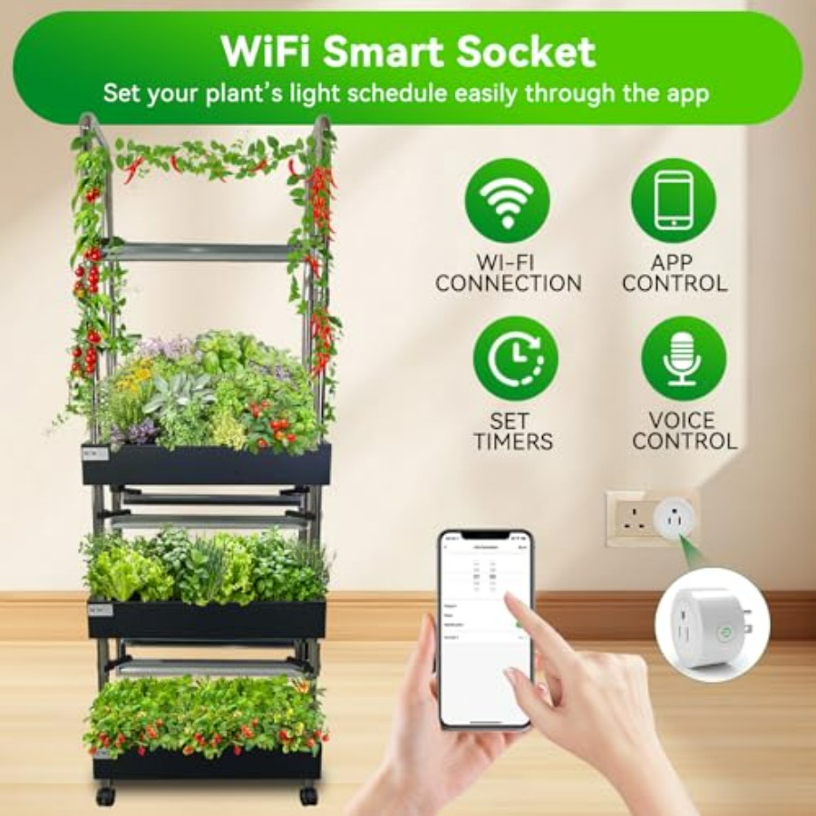 Sistem hidroponik dalam ruanga - Smart Garden Water ulasan dan harga