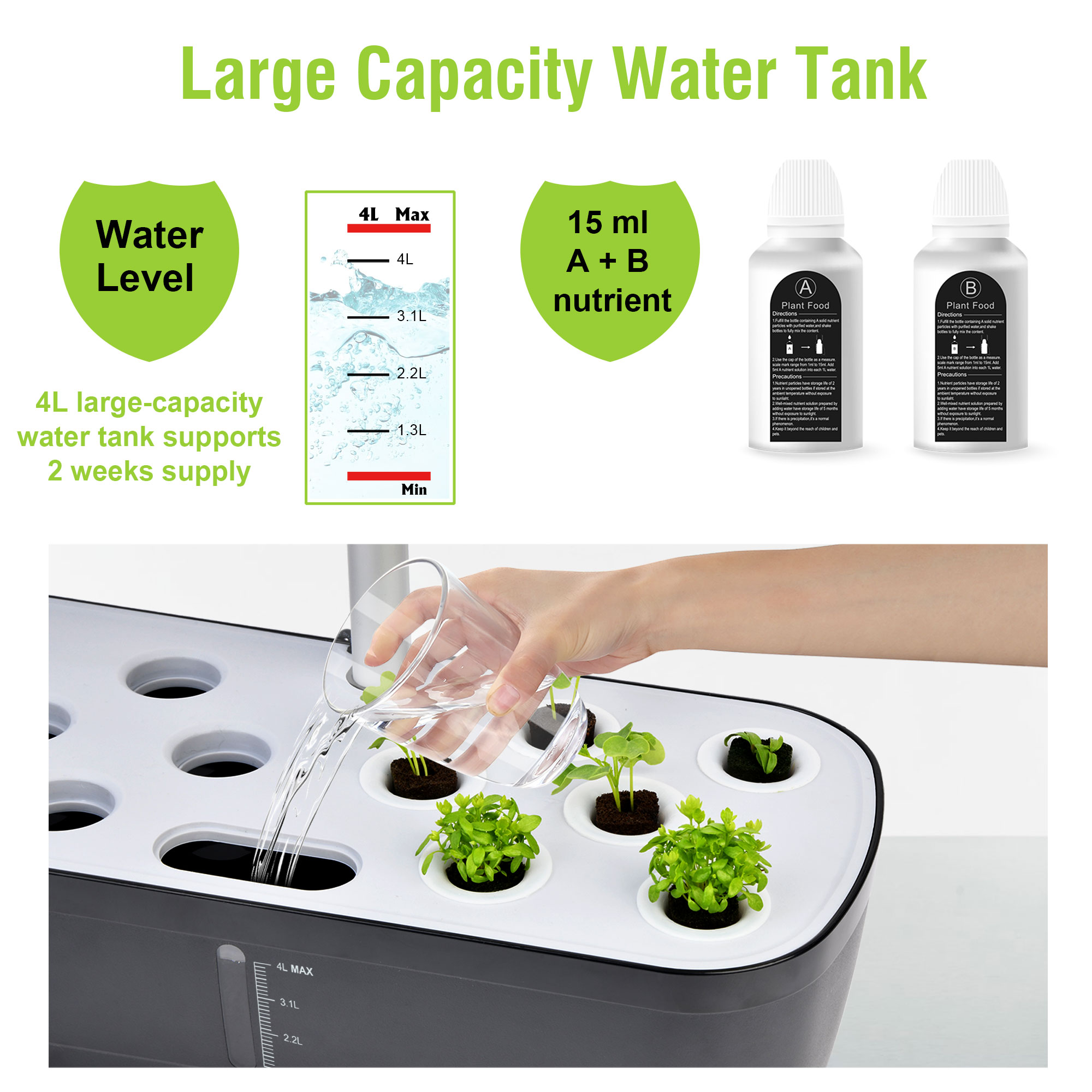 Taman hidroponik dalam ruangan - Smart Pod Garden ulasan dan harga