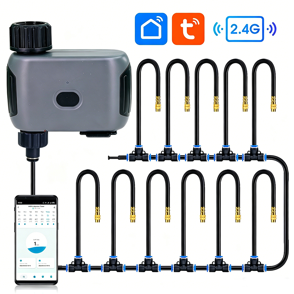 Kit Penyiraman Otomatis Tuya S - Smart Garden Monitoring System ulasan dan harga