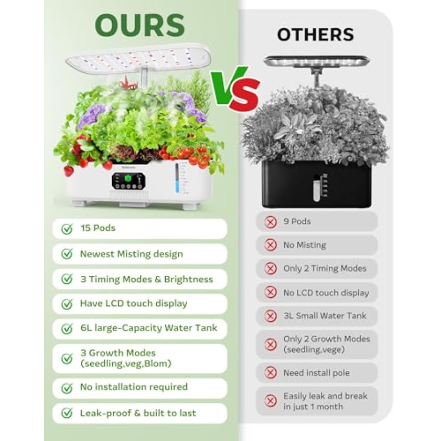 Penanam kebun herbal pintar da - Smart Pod Garden ulasan dan harga