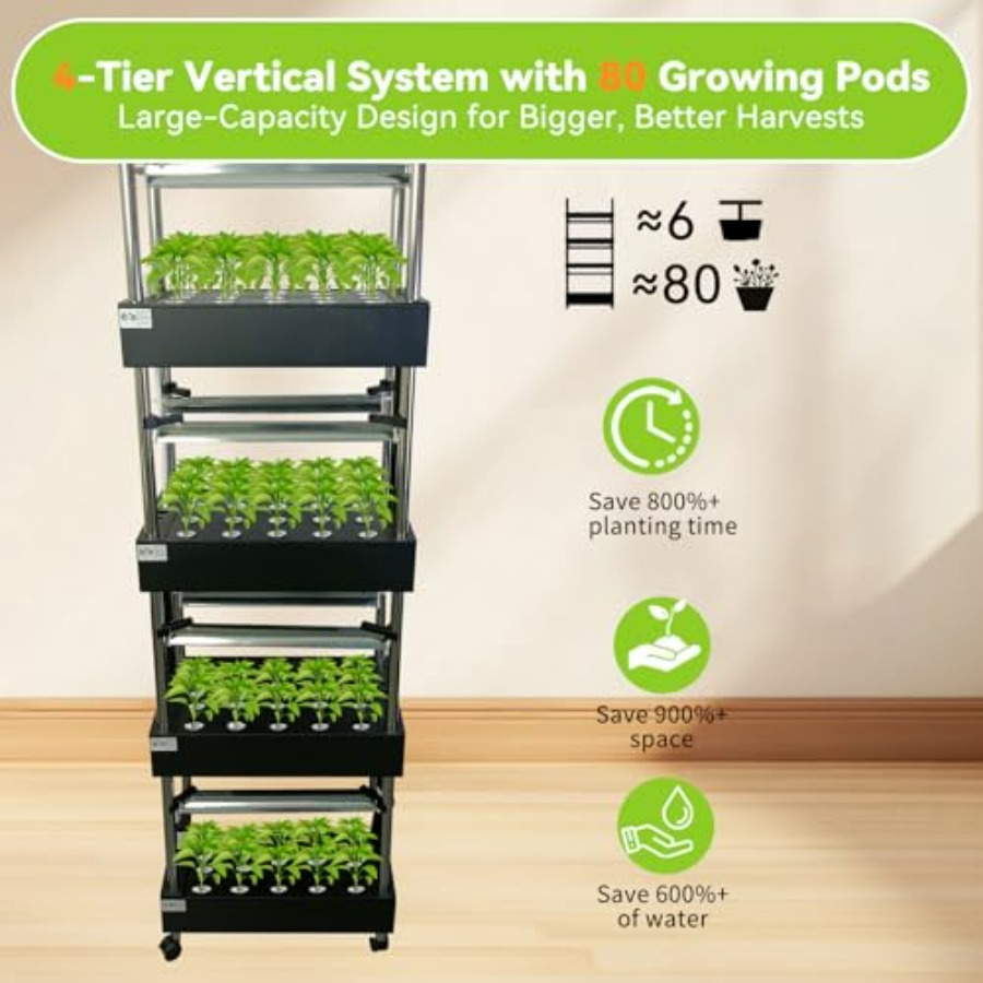 Sistem hidroponik dalam ruanga - Smart Garden Water ulasan dan harga