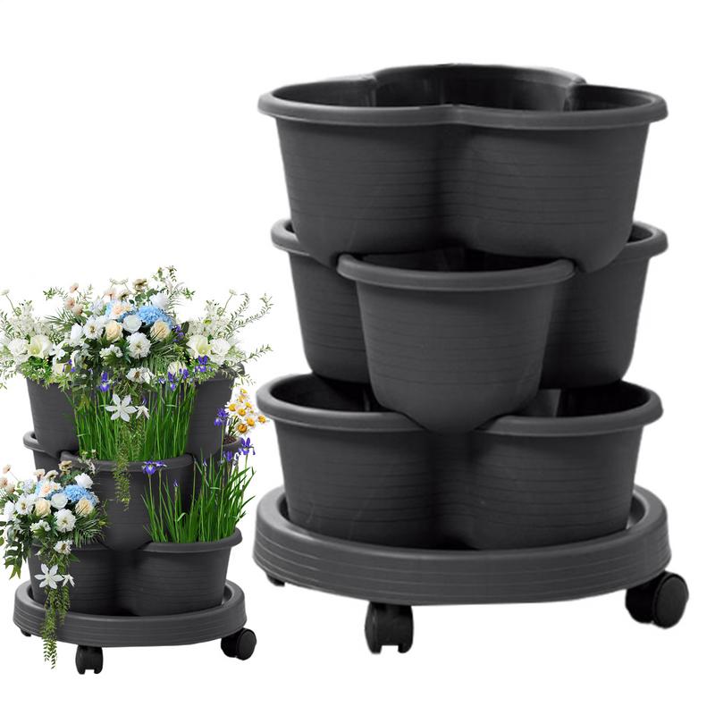 4 Buah/Set Menara Penanam Tama - Vertical Planter Tower ulasan dan harga