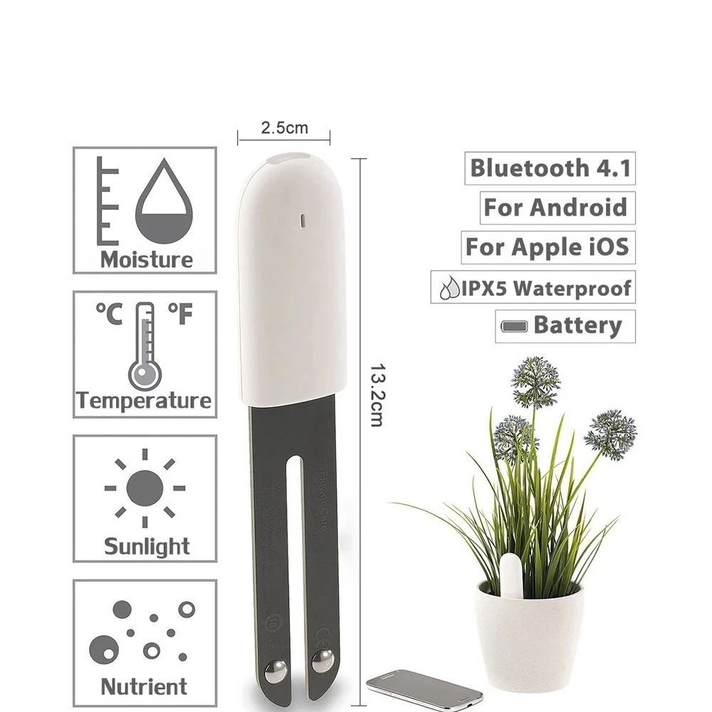HHCC Monitor perawatan Floral, - Smart Garden Sensors ulasan dan harga