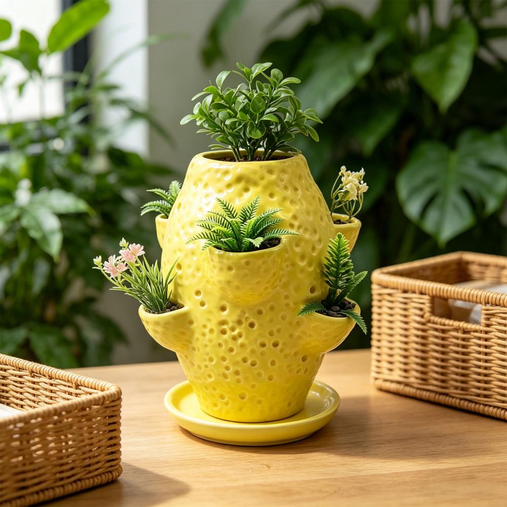 Pot Tanaman Hias Berukir dari  - Vertical Planter Tower ulasan dan harga