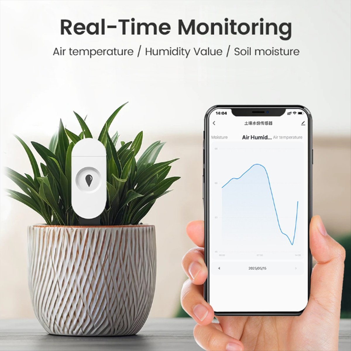 ABJA Tuya Zigbee Smart Soil Te - Smart Garden Zigbee ulasan dan harga